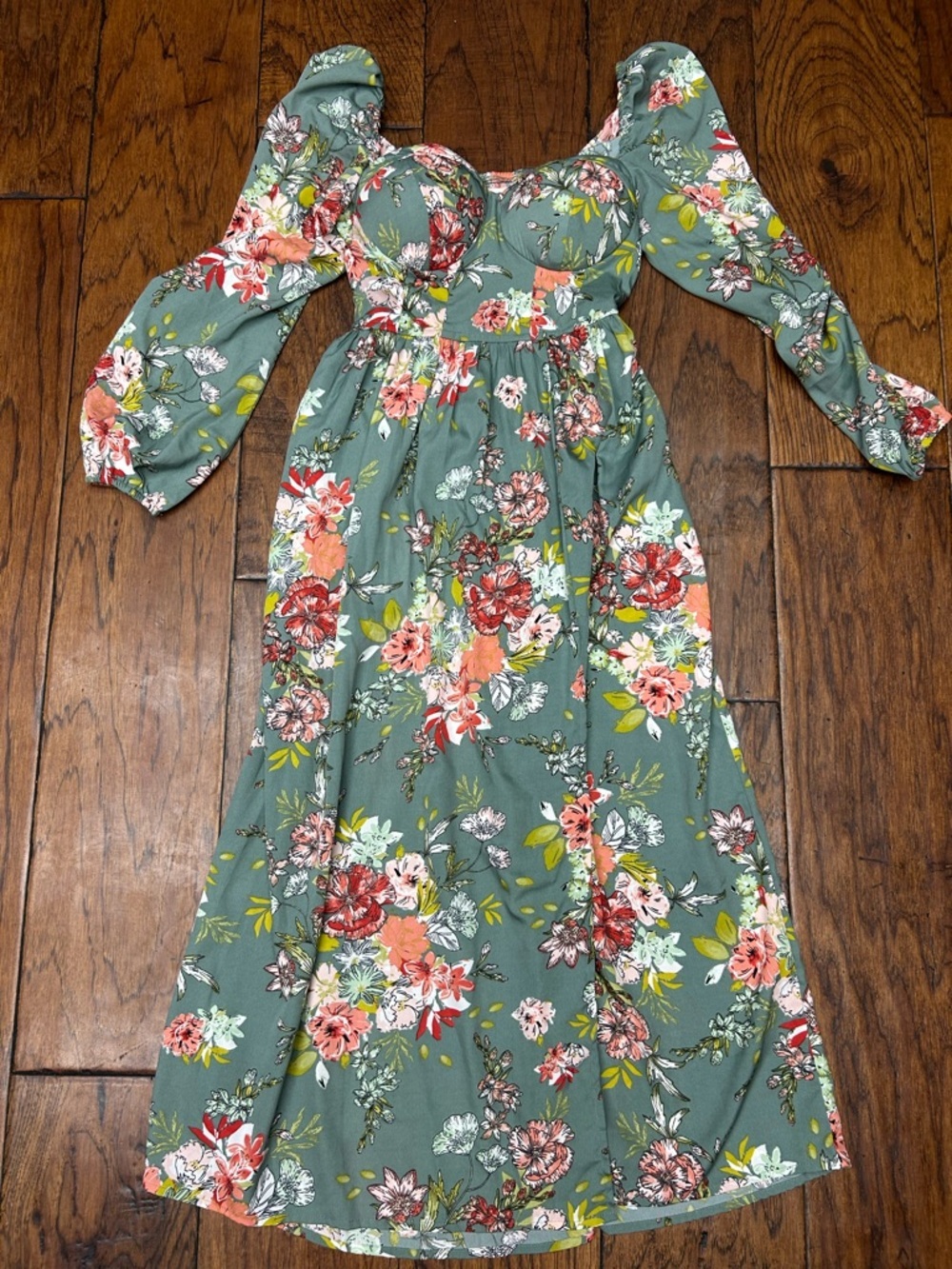 BOG Collective floral maxi dress
